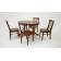 Обеденная группа стол Бизе со стульями Ингольф,орех