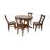 Обеденная группа стол Бизе со стульями Ингольф,орех