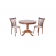 Обеденная группа Брамос К 100 орех со стульями Миранда орех ромб бежевый