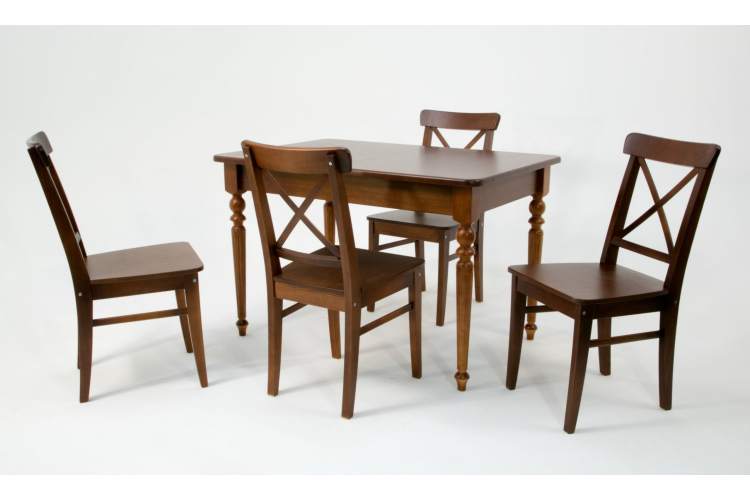 Обеденная группа Вивальди 120 со стульями Ингольф орех-1