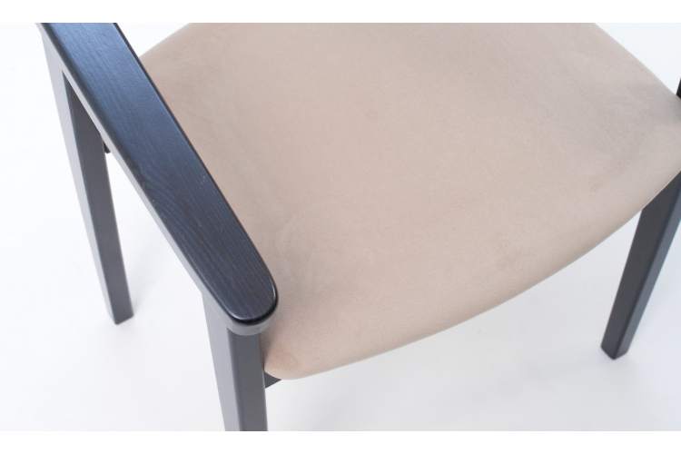 Стул-кресло Челси ПМ чёрный/бежевый-8