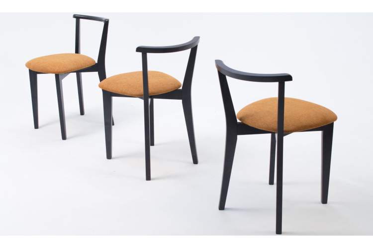 Стул Франк ПМ чёрный/карри-10