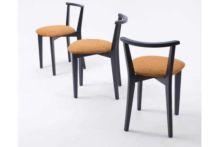 Стул Франк ПМ чёрный/карри-6