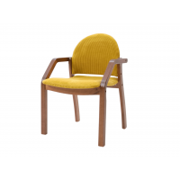 Стул-кресло Джуно 2.0 орех/жёлтый