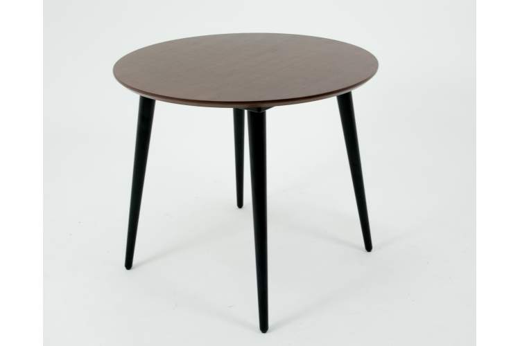 Стол Монте К 90 чёрное дерево/орех-2