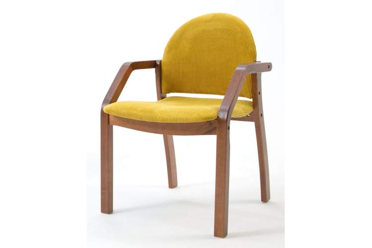 Стул-кресло Джуно 2.0 орех/жёлтый-3