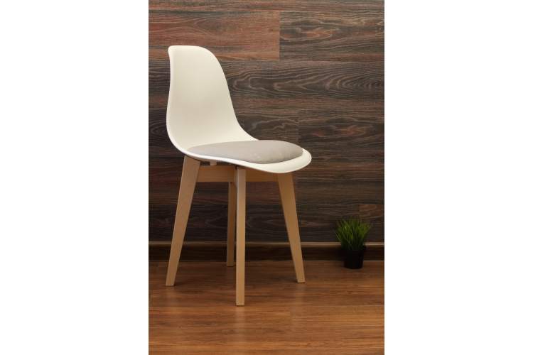 Стул Сашш натур /белый, серый-2