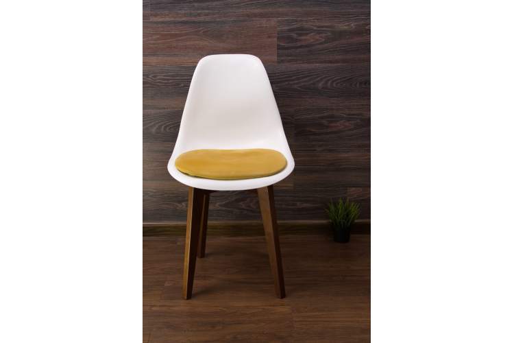 Стул Сашш орех /белый, горчичный-7