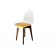 Стул Сашш орех /белый, горчичный