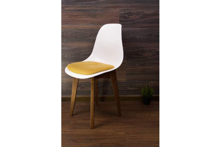 Стул Сашш орех /белый, горчичный-6