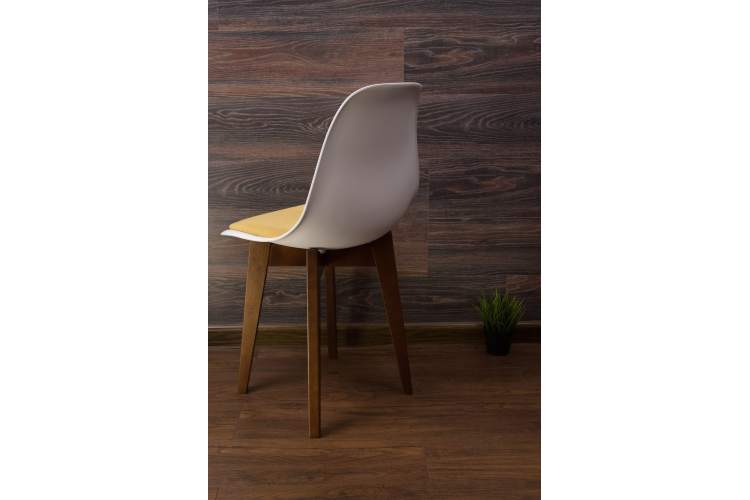 Стул Сашш орех /белый, горчичный-4