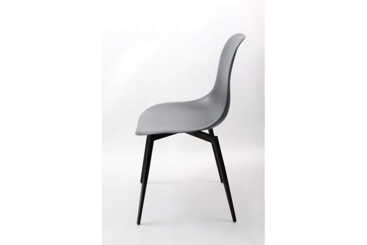 Стул Туссе чёрный /серый-12