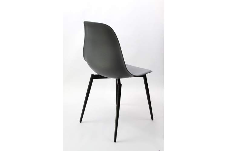 Стул Туссе чёрный /серый-9