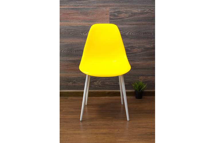 Стул Туссе белый /жёлтый-1