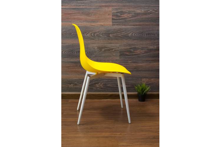 Стул Туссе белый /жёлтый-3