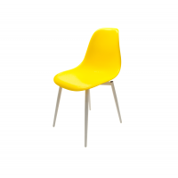 Стул Туссе белый /жёлтый