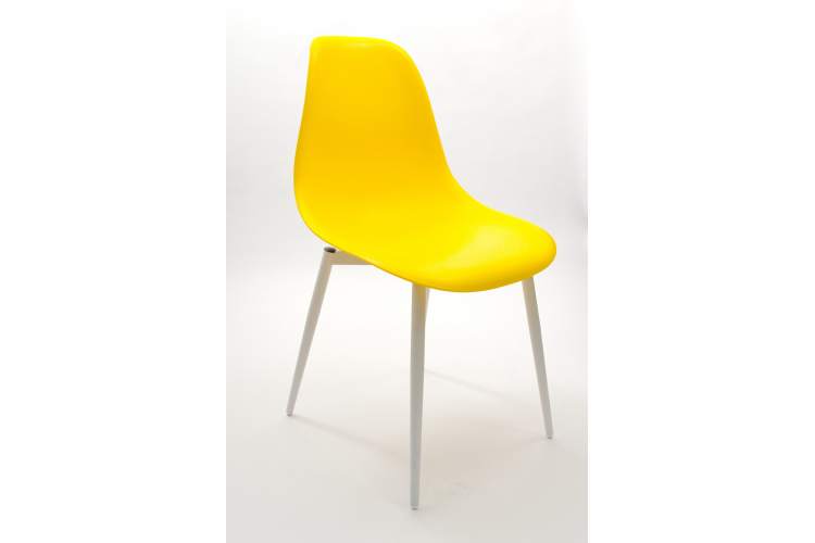 Стул Туссе белый /жёлтый-9