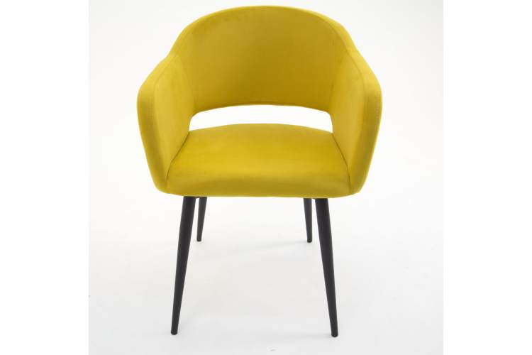 Стул Пичч чёрный / горчичный-11