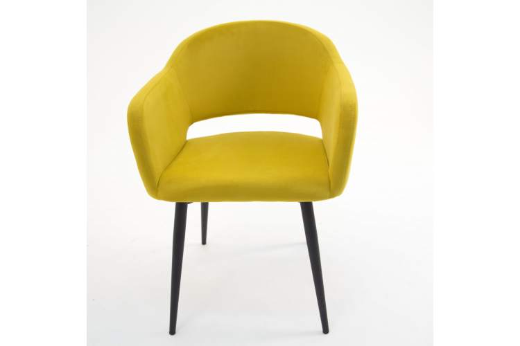 Стул Пичч чёрный / горчичный-10