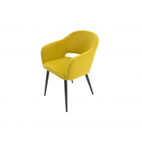 Стул Пичч чёрный / горчичный