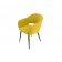 Стул Пичч чёрный / горчичный