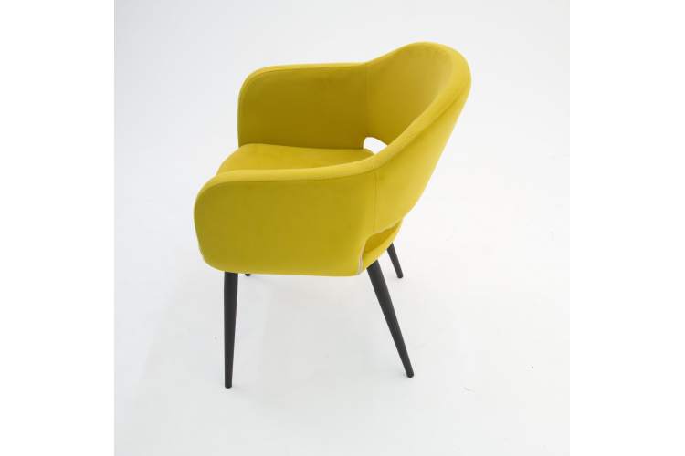 Стул Пичч чёрный / горчичный-3