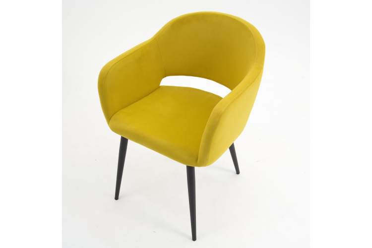 Стул Пичч чёрный / горчичный-2