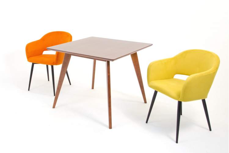 Стул Пичч чёрный / горчичный-12