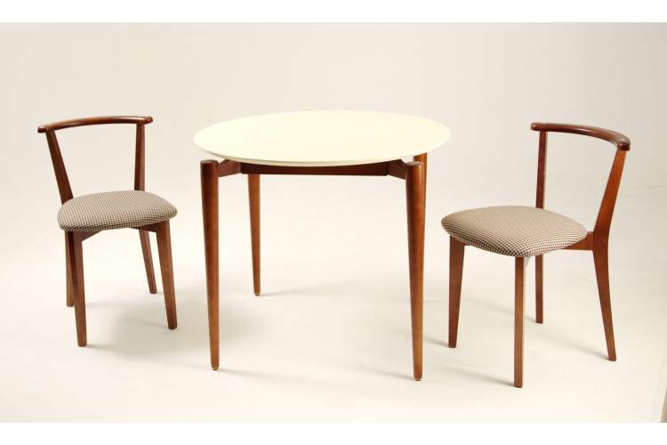 Стол Pawook К 90 орех/слоновая кость-5