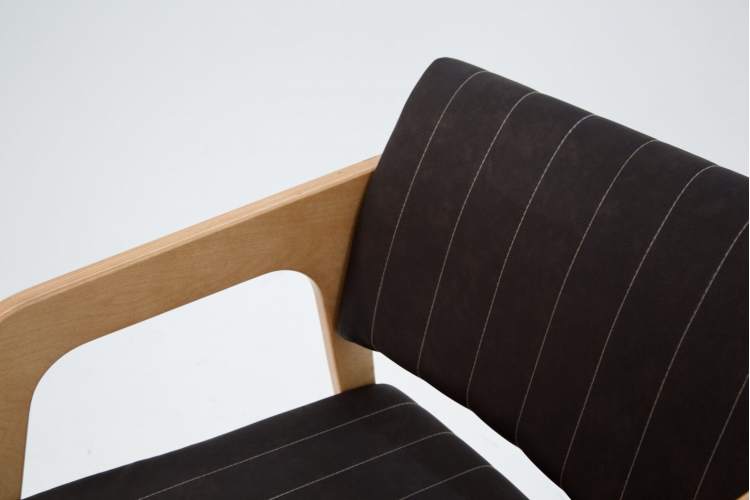 Стул-кресло Шадди натур/темно-коричневый нубук-6