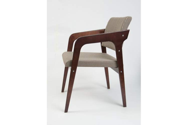 Стул-кресло Шадди венге/гусиная лапка-3