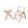 Складной стул Даччи натур неокрашенный шлифованный