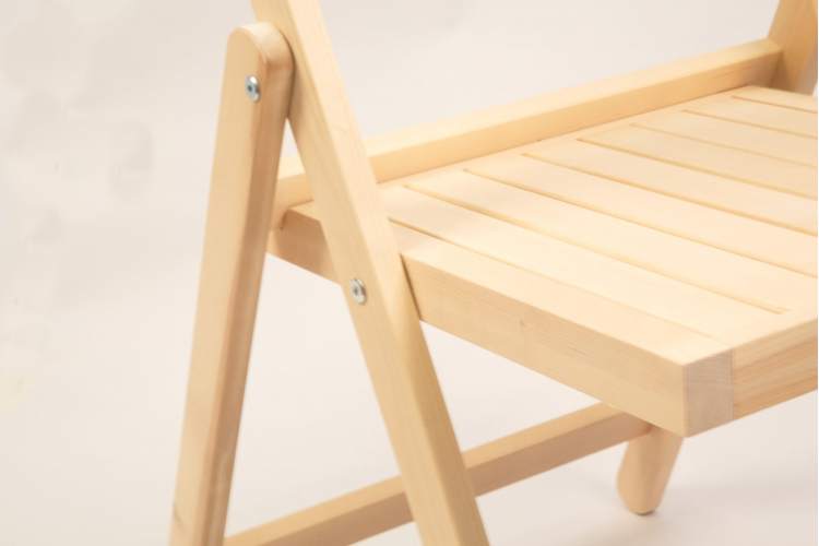 Складной стул Даччи натур неокрашенный шлифованный-17