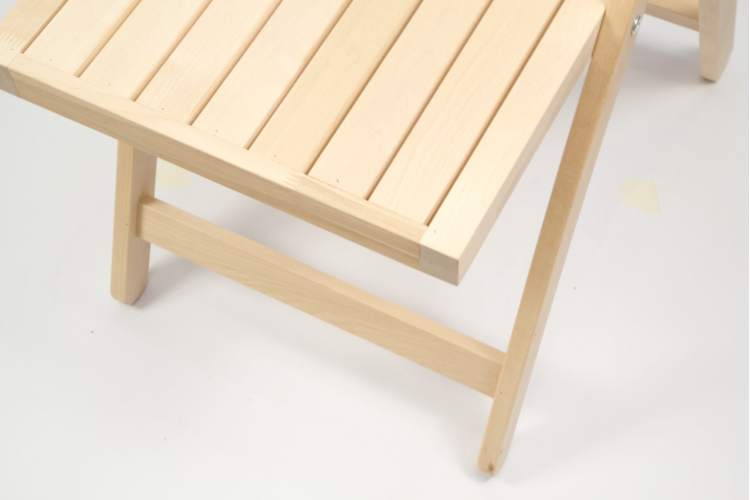 Складной стул Даччи натур неокрашенный шлифованный-27