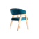 Стул-кресло Бакки натур/ синий