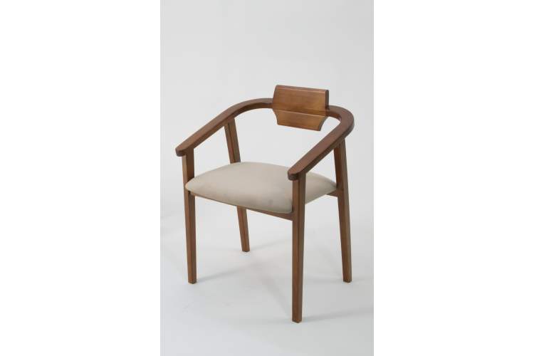 Стул-кресло Челси ПМ орех бежевый-1