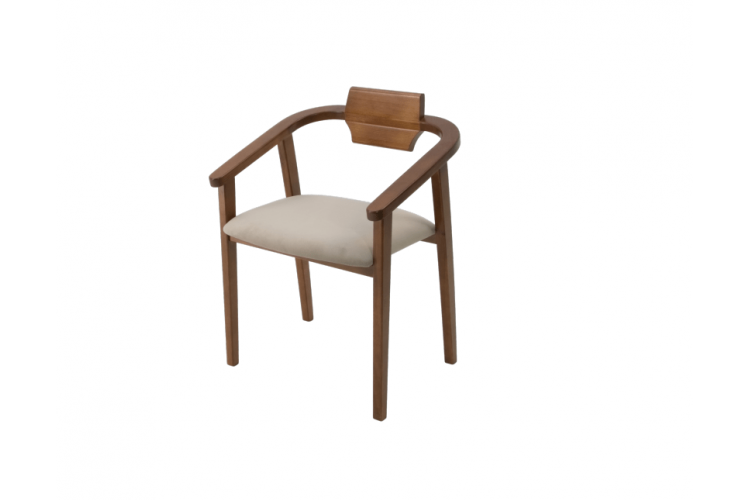 Стул-кресло Челси ПМ орех бежевый