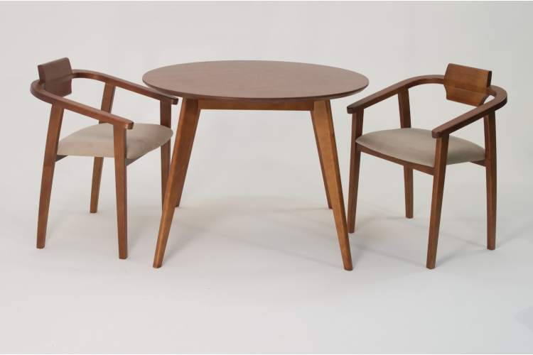 Стул-кресло Челси ПМ орех бежевый-9