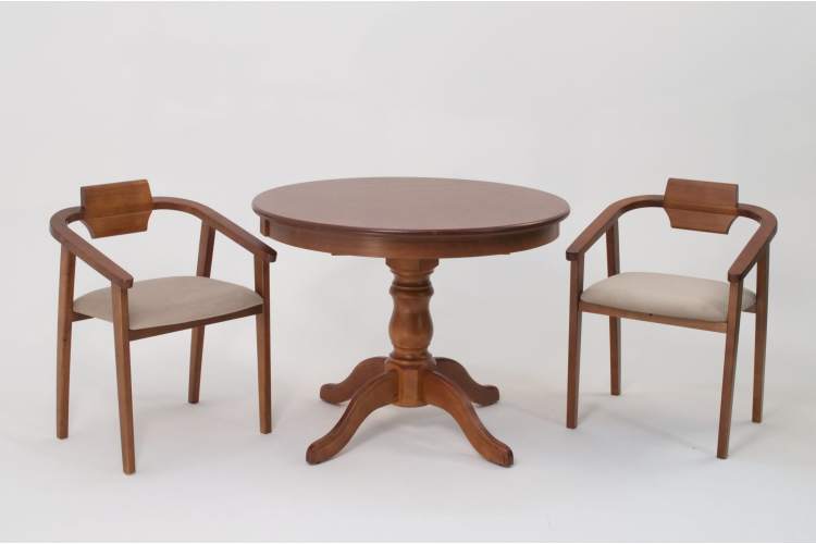 Стул-кресло Челси ПМ орех бежевый-8