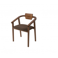 Стул-кресло Челси ПМ орех коричневый