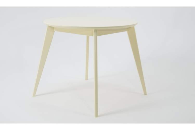 Стол Сканди К 100 слоновая кость со стульями Франк слоновая кость рогожка серый-3