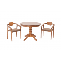 Обеденная группа Брамос К 100 орех со стульями Челси орех коричневый