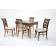 Обеденная группа Верди 120 со стульями Рич/ ромб бежевый, Орех