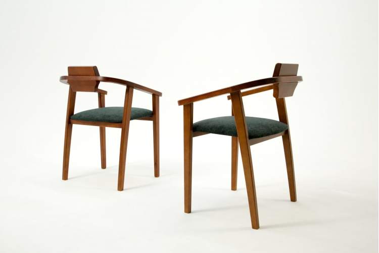 Стул-кресло Челси ПМ орех/зелёный-6