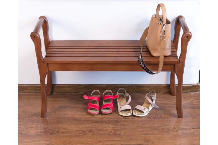 Банкетка с подлокотниками Лулу, орех-11