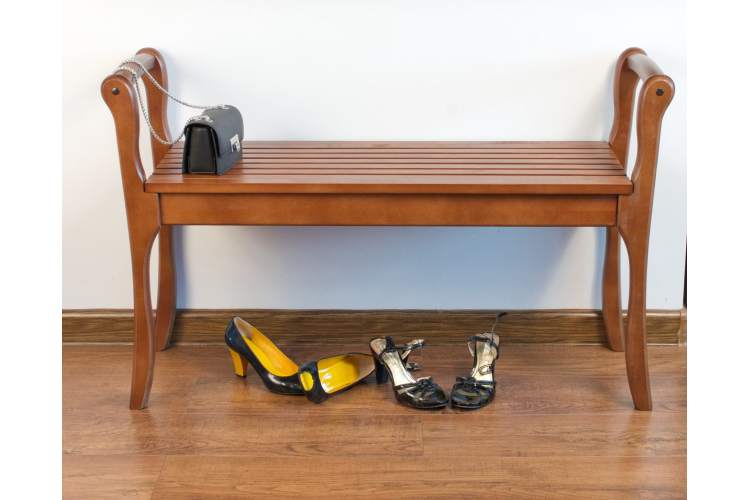 Банкетка с подлокотниками Лулу, орех-6