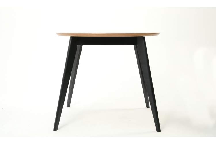 Стол Сканди К 90 чёрное дерево/натур-3