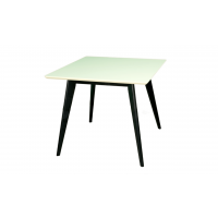 Стол Сканди М 100 чёрное дерево/слоновая кость