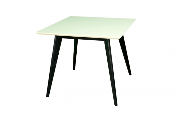 Стол Сканди М 100 чёрное дерево/слоновая кость