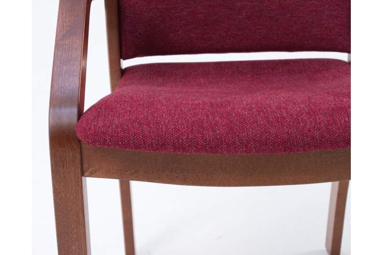 Стул-кресло Джуно 2.0 орех/красный-1